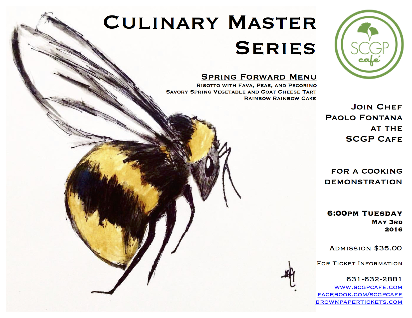 Culinary Master Series Spring Forward 5.2016