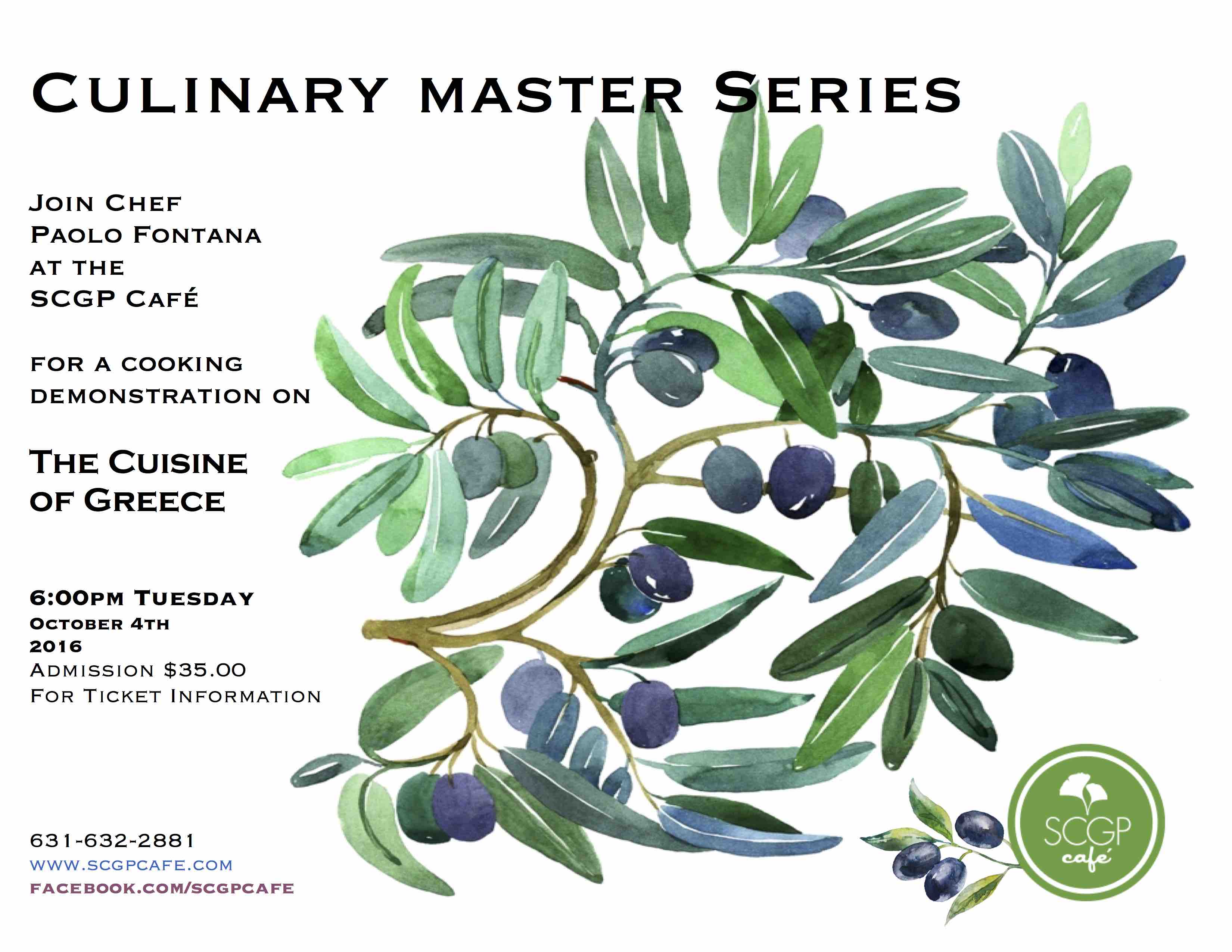 Culinary Master Series Fall 2016