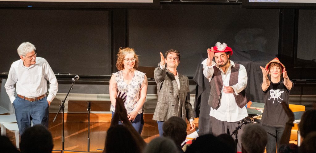 This is a photo of the cast of the event
