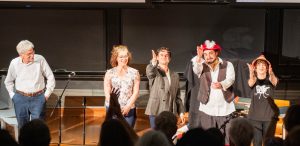 This is a photo of the cast of the event